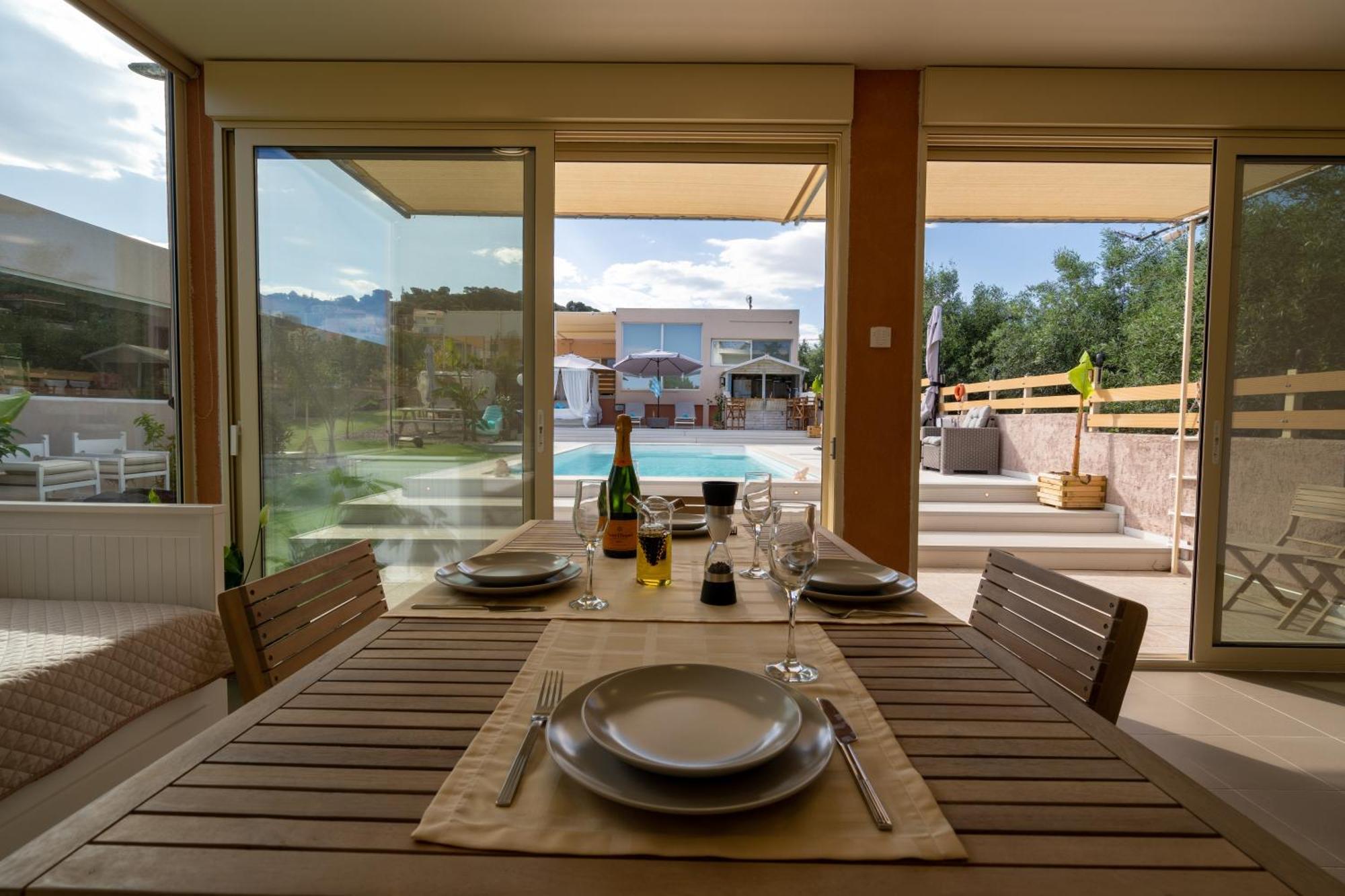 Modular Bungalows With Heated Pool Artemis Greece Kültér fotó